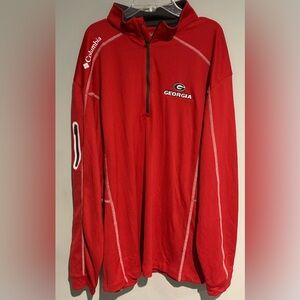 Columbia Golf Georgia Bulldogs Shotgun Quarter Zip Pullover